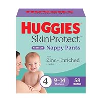 Huggies Skin Protect Premium Nappy Pants Size 4 (9-14kg) 58 Ct