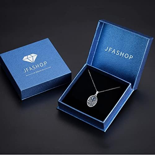 Locket Necklace Women's 925 Sterling Silver Flower of Life Necklace Pendant Amulet Locket to Open for Pictures Photo Crystal Flower of Life Necklace Gift for Girlfriend Wife Mother Girls