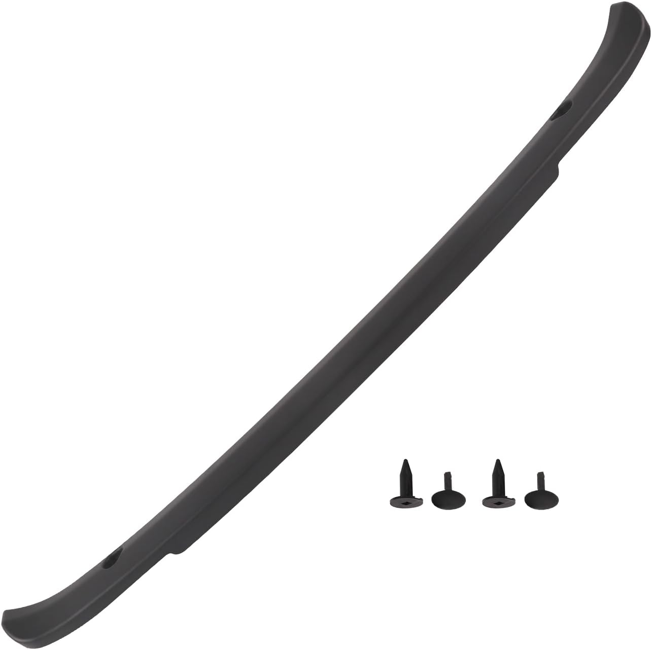 Front Bumper Gap Cover Compatible with Jeep Wrangler JL/Unlimited 2018-2025, High-Density TPE Front Bumper Grille Lower Valance Panel UV-Resistant, Auto Parts Modification Accessories