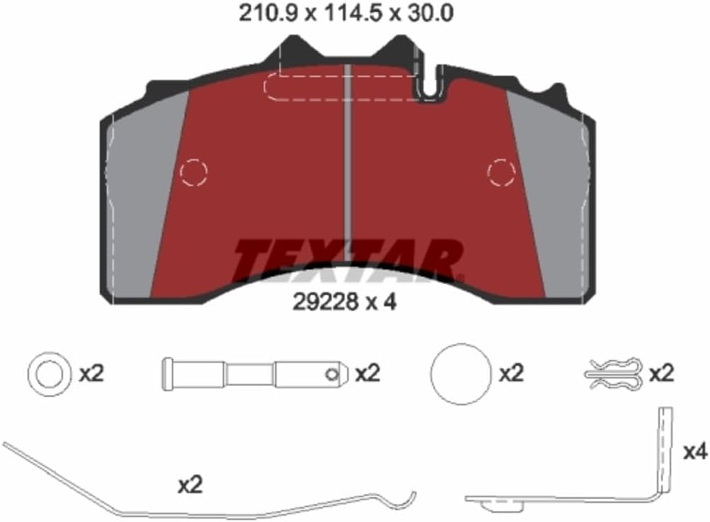 Textar 2922801 Brake Pad Set