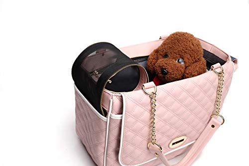 Chyir, borsa a tracolla per cani e gatti, in pelle...