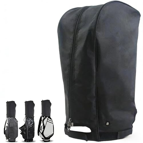 [Luvian]2025new ゴルフバッグカバー キャディバッグ フードカバー 防水 耐紫外線 帯電防止仕様 コンパクト設計 8.5～9.5型対応 軽量ポリエステル製 クラブ保護用 全天候対応 ゴルフ旅行用 Golf Bag（34*20*33）