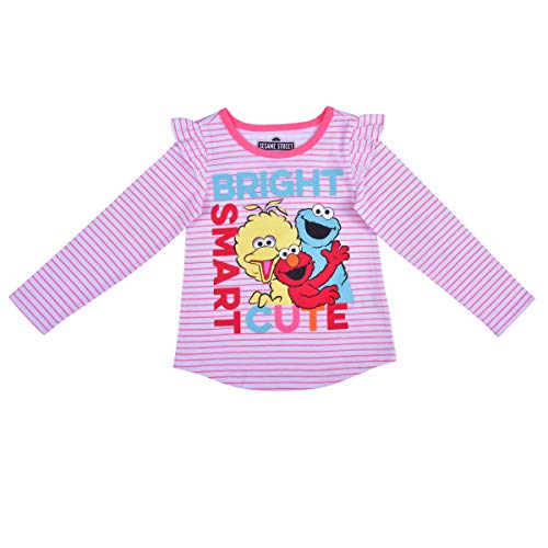 Image of Sesame Street Girls Long Sleeve Shirt and Pants Set for Baby, Toddlers, and Little Kids