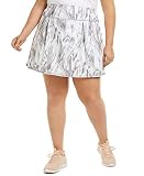 Ideology Plus Size Marble-Swirl Skort, Marble 3X