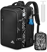 MATEIN Vacuum Backpack Travel with Hand Pump, Waterproof Carry on Backpack with Vacuum Compressio...