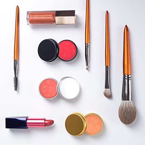 0.5 Oz Screw Top Aluminum Tin Jar With Screw Lid And Blank Labels (Silver - Pack Of 32) #TOP5