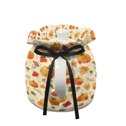 Image of Pumpkin Tea Cozy Cotton Tea Cosy for Teapot Keep Warm Teapots Cover for Home Kitchen Insulated Kettle Cover 2025