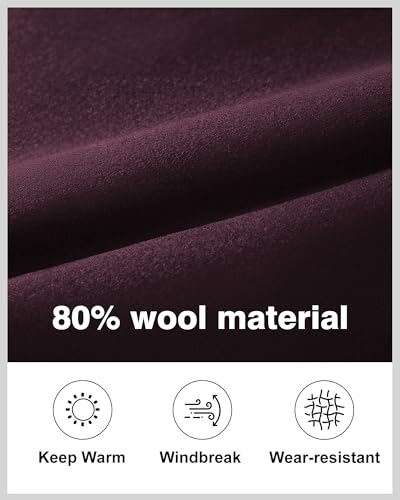 Image of APTRO Men's Pea Coat Wool Jacket Windbreaker Single Breasted Winter Coat