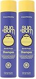 Sun Bum Blonde Purple Shampoo - Cleanses and Prevents Dryness with Deep Moisturizing and Brightening Formula - Color Enhancing-and Toning Treatment for Blonde Hair - Color Friendly - 10 oz,(Pack of 2)