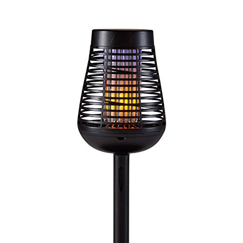 PIC Solar Insect Killer Torch (DFST), Bug Zapper and Accent Light, Kills Bugs on Contact - Twin Pack