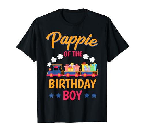 Tren Bday Party Railroad Pappie Of The Birthday Boy Theme Camiseta