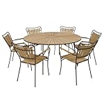 Mandalay Marguerit Gartenmöbel-Set Teak Mokka