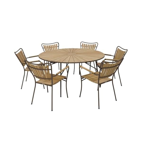 Mandalay Marguerit Gartenmöbel-Set Teak Mokka