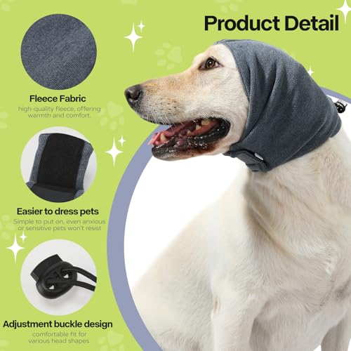 Dog-Reducing-Noise-Hoodies-Dog-Ear-Covers-for-Bath-Thunderstorms-Anxiety-Relief-Warm-Windproof-Ear-Cover-Hat Dog Reducing Noise Hoodies Dog Ear Covers for Bath Thunderstorms Anxiety Relief Warm Windproof Ear Cover Hat