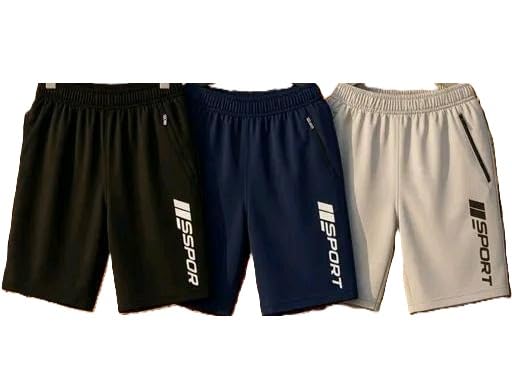 fayrouz Pack of2 Mens Printed Sports Shorts Combo Lycra Half Pants Basic Boxer Nikkar for Men Casual-picture-41