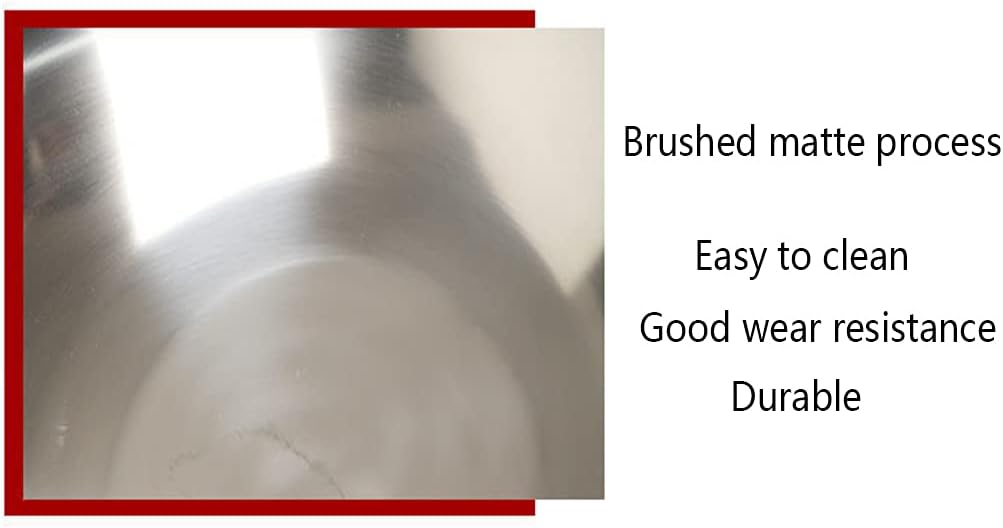 Thickened Double-Ear Stainless Steel Wok Scratch and Rub Non-Stick and Rust-Free Wok 36cm,Fast Heat Conduction Non Magnetic Wok for Household Use Suitable for Stove: Open Flame