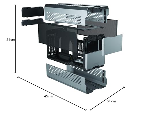 PHANTEKS Evolv Shift XT iTX-Case, ARGB, vetro temperato - argento - Mouse gaming - Immagine 9