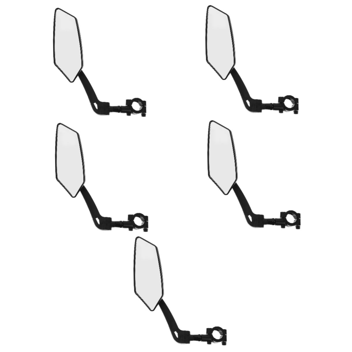 Toyvian 5 Pezzi Specchietto Retrovisore per Laterale con Angolo per Mountain Bike Facile Installazione e Alta per Maggiore Sicurezza