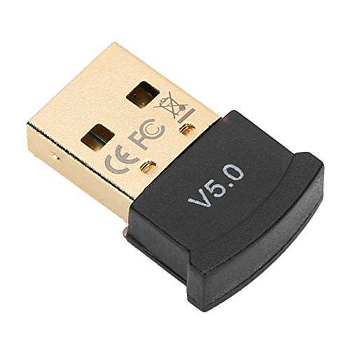 Receptor Bluetooth 5.0, emisor y receptor de audio inalámbrico portátil y ligero, adaptador de audio estéreo USB inalámbrico, receptor de emisor de modo dual para TV PC (negro) - imagen 2