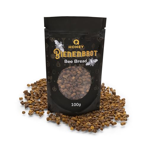 Q Honey – Pan de Abeja 100% Crudo 100 g | Polen Fermentado Natural de Lituania | Rico en Antioxidantes, Aminoácidos y Minerales