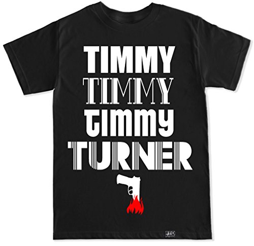 FTD Apparel Mens Timmy Turner T Shirt - Small Black