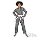 Sanabul Future Legends BJJ Gi for Kids Jiu Jitsu Gi Kimono for Children Youth Preshrunk Fabric & BJJ White Belt Included - Silver/White, K0