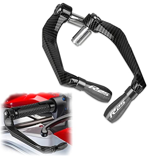 Protecteur de leviers d'embrayage frein pour Yamaha YZFR25 : pare-mains anti-choc carbone gris