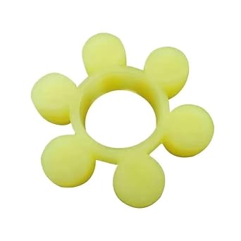 2pcs Rubber Solid Coupling Buffer, Yellow Polyurethane Flexible Coupling Element Kit, MT3 Coupler Damper Buffer