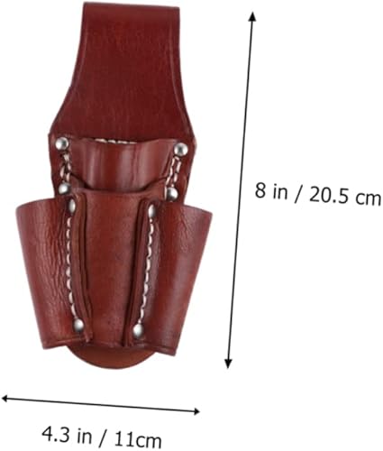 Miniatura 4 de DOITOOL 3 bolsas de herramientas de cuero para electricista, bolsa pequeña de bolsillo para herramientas con 4 bolsillos para cinturón, bolsa de