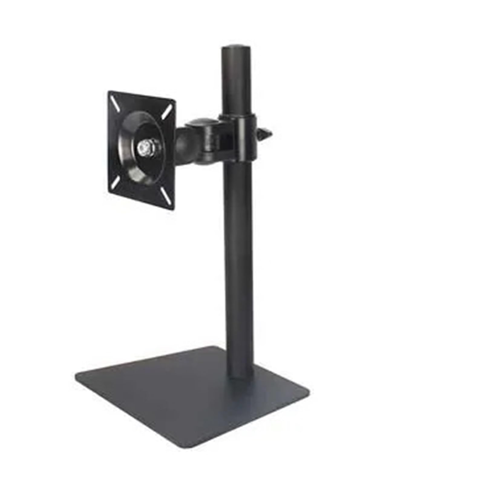 Moniteur socle de bureau noir ajustable en hauteur pour le télétravail