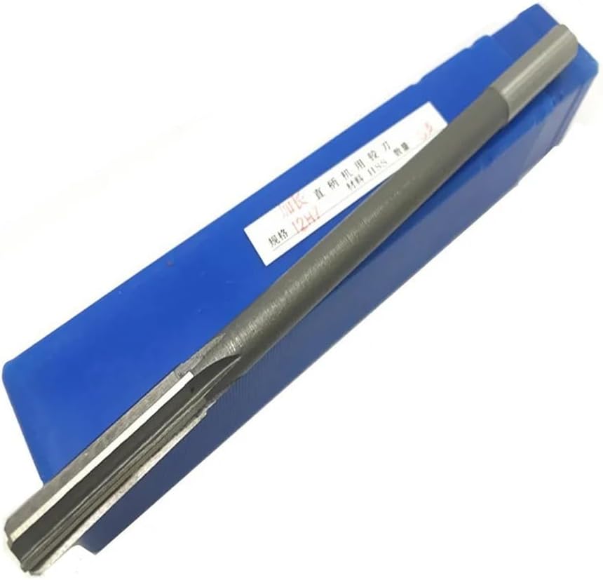 HSS H7 Extended Straight Shank Machine Reamer 3-12mm, 100, 220, 300mm Total Length, Suitable Fit for Mechanical Chuck reamers(12mmx220L)