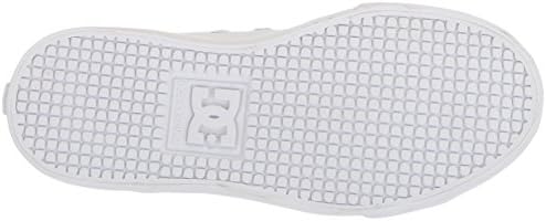 DC Unisex-Child Youth Evan Hi Skate Shoes, White, 1.5 M US Little Kid | Image 3