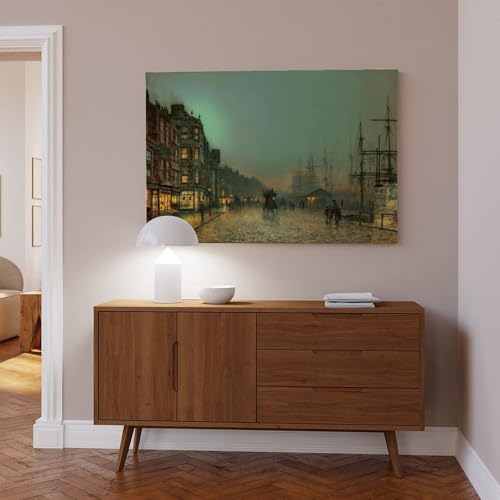 Toile Liverpool Lights Grimshaw cadre suspendu salon bureau