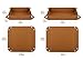 Luxspire Valet tray, PU Leather Tray, [2 PACK] Catchall Tray, Men Women Jewelry Key Tray, Desk Storage Plate for Key Coin Phone Jewelry Wallet, Small & Medium Size - Brown