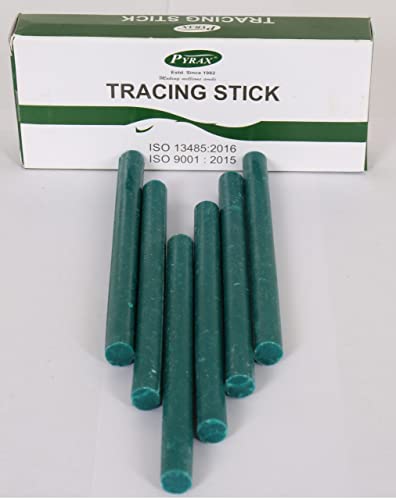 PYRAX Dental Green Tracing Stick -10 Sticks Per Box