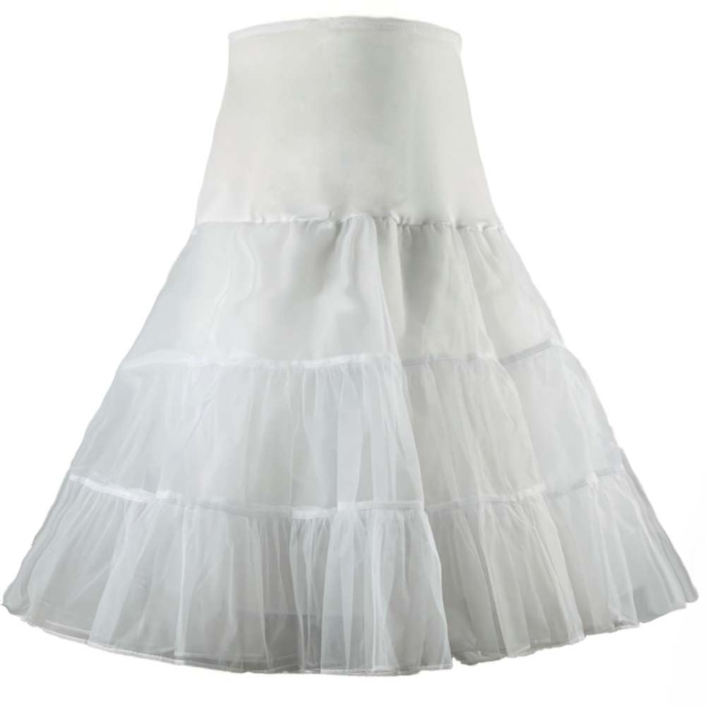 RULTA Women's 50s Vintage Petticoat 26" Crinoline Rockabilly Tutu Skirt Slip S-L…