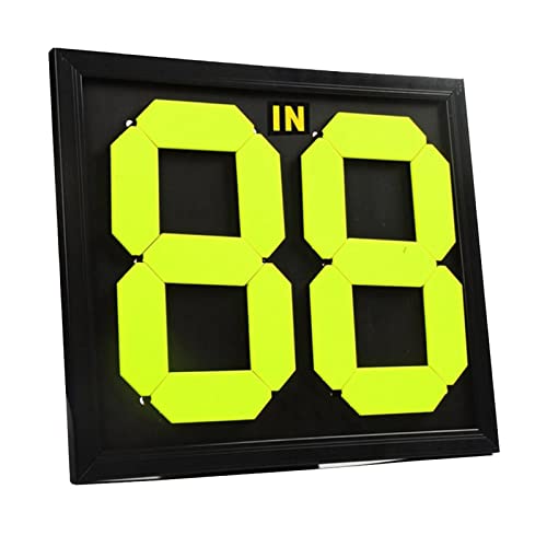 AMLESO Football Soccer Manual Substitution Board Card Fluorescent Display Practical