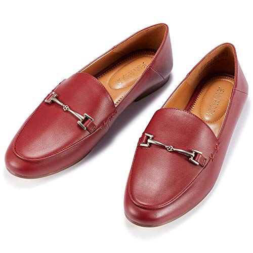 Image of JENN ARDOR Loafers for Women Flats Shoes Womens Penny Loafers Slip On Pointed Toe Comfortable Office Work Driving Flats Fashion Dress Shoes for Women