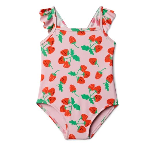 Image of Amazon Essentials Baby Girls' Ruffle One-Piece Swimsuit