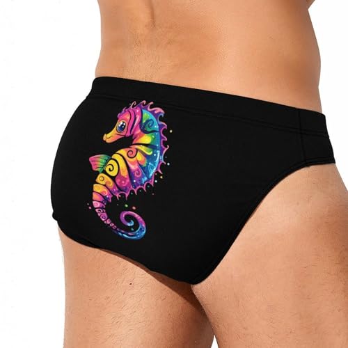 Seahorse Ocean Animal Men's Swim Trunks Briefs Swimsuit Swimwear Bathing for Underwear Beach4