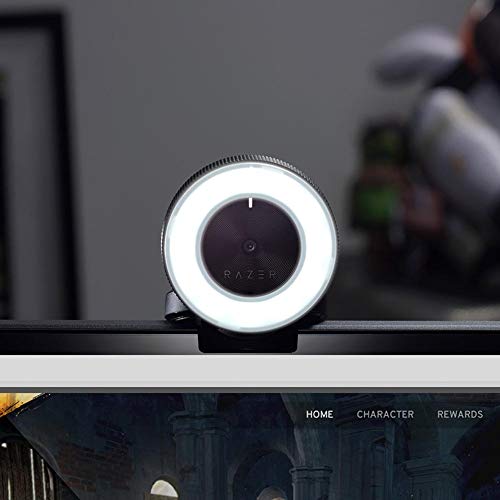 Image of Webcam Web Cam Razer Kiyo Autofocus Ring Light Computer Online Streaming Webcam w /Mic
