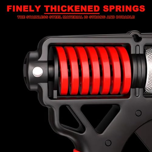 Hand Grip, Fortalecedores de Mano, Ejercitador de Manos Resistencia Ajustable 5-100 kg, Fortalecedor de Agarre de Mano, Antebrazos Fortalecer para Entrenar Agarre, Fuerza Dedos, Muñeca - Imagen 5