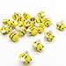 TIHOOD 20PCS Wool Felt Bee Craft Balls Bee Craft Supplies for Baby Shower Gender Reveal Party Nursery Tent Decoration DIY Craft Car Seat Grasping Bead Toys