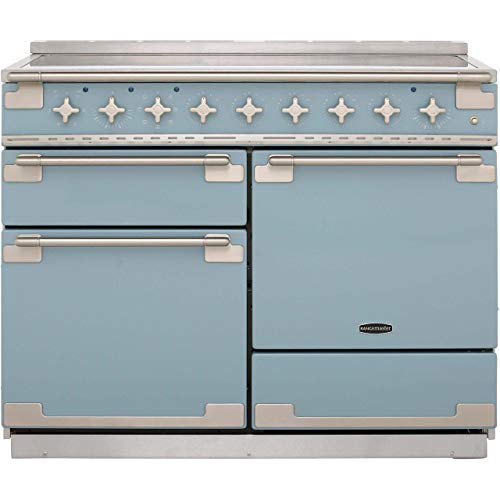 Rangemaster Elise ELS110EICA 110cm wide Electric Range Cooker with Induction Hob - China Blue - A/A Rated