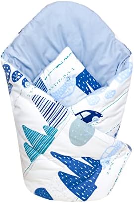 Baby Swaddle Wrap Blanket/Newborn Cotton Swaddling Sleeping Bag 0 to 3 Months (Pink Stars)