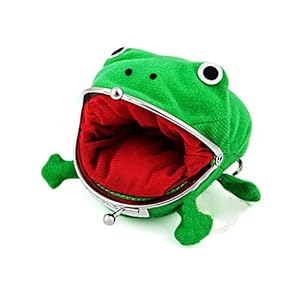 Muntenportemonnee, schattige groene kikker muntzak cosplay props pluche speelgoed portemonnee portemonnee voor Naruto…