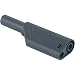 Produktbild SKS Hirschmann LAS S G Sicherheits-Lamellenstecker Stecker, gerade Stift-Ø: 4mm Schwarz 1St.