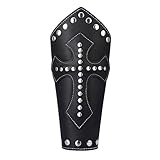 Legierung Nieten schnüren Handgelenk Manschette Band Rock Biker Armband