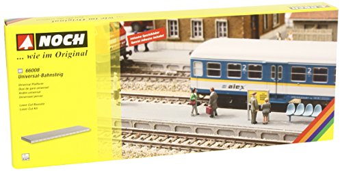 Preisvergleich Produktbild Noch 66008 Universal-Bahnsteig Laser-Cut Bausatz