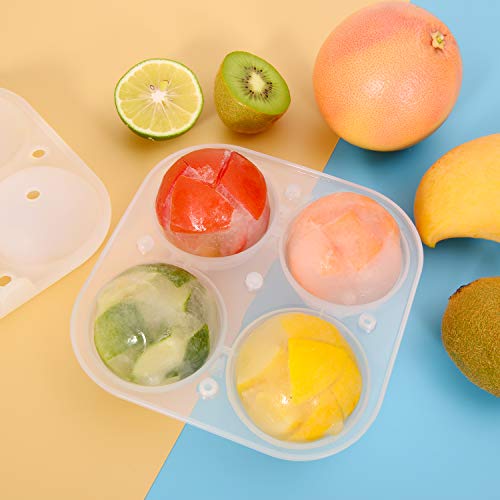 Molde de cubo de gelo redondo, fácil liberação, molde de bola de gelo, bandejas de cubo de gelo de s